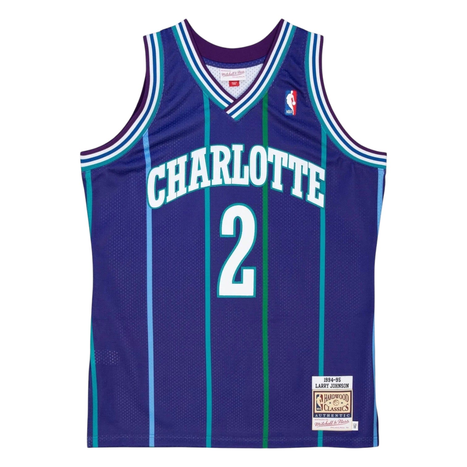 M&N Charlotte Hornets Larry Johnson (1994-95/Alt)